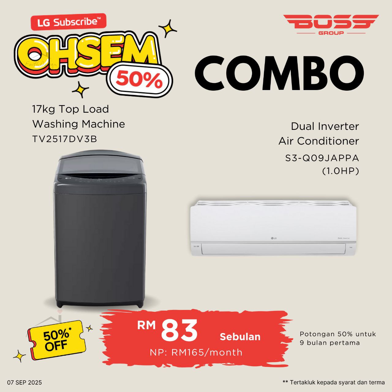 Washer & Aircond Combo