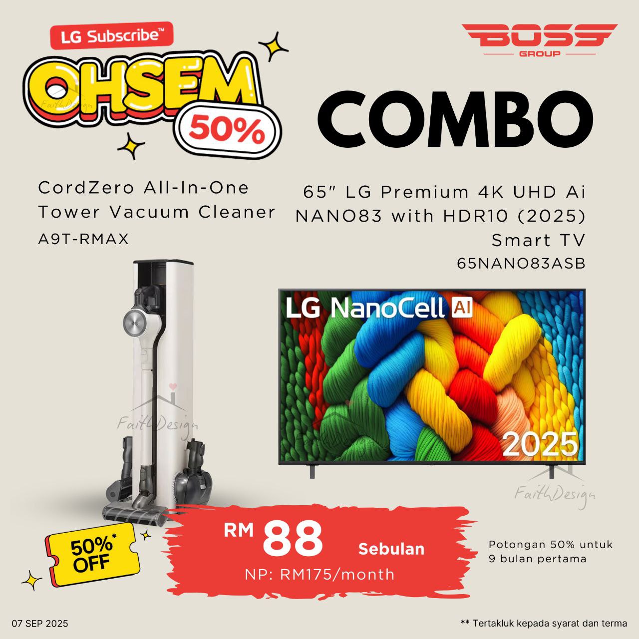 Vacuum & Smart TV Combo