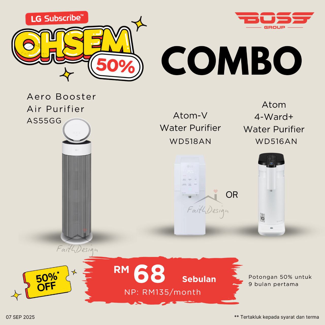 Air & Water Purifier Combo
