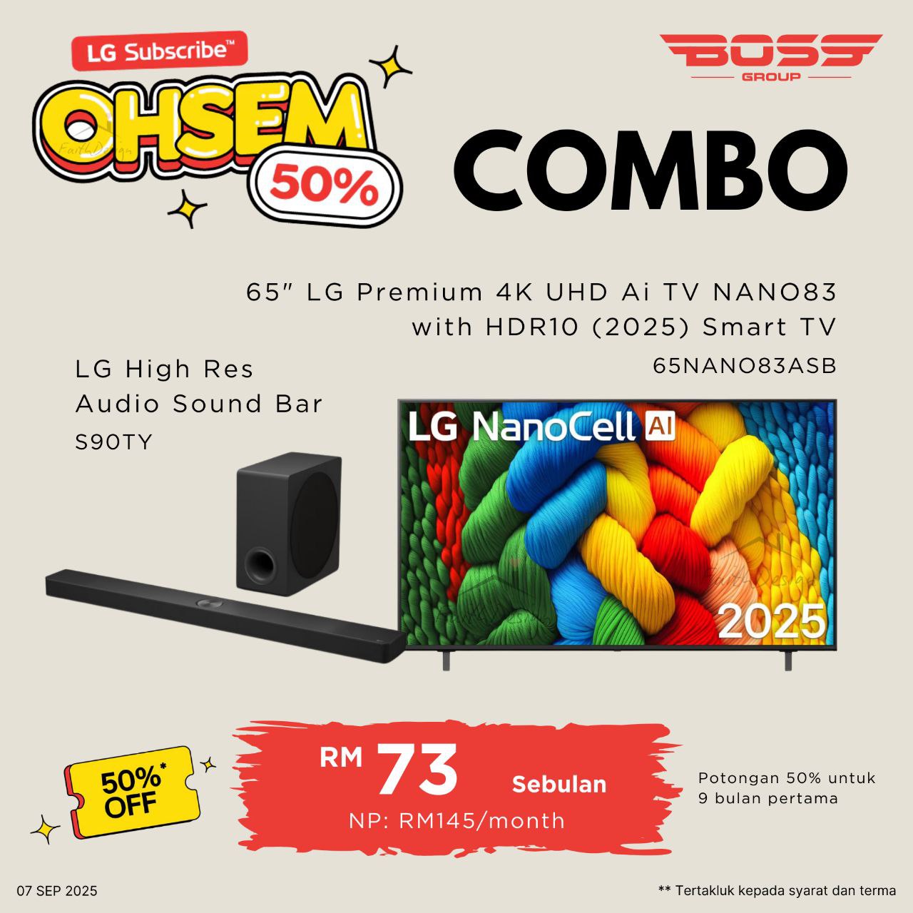 Smart TV & Sound Bar Combo