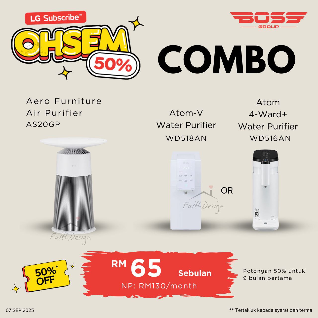 Air & Water Purifier Combo