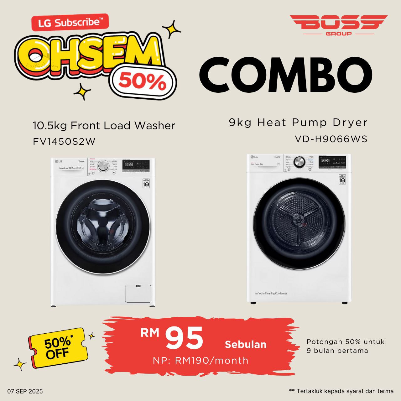 Washer & Dryer Combo