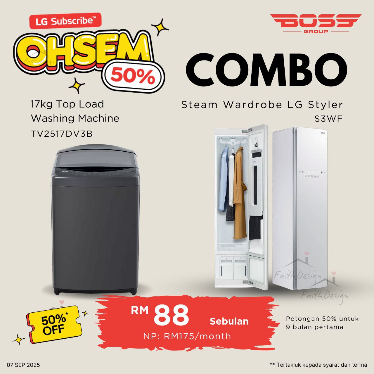 Washer & Styler Combo